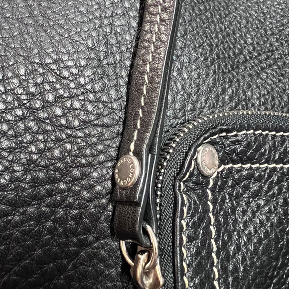 Longchamp 🇫🇷Black Textured durable Soft Leather Hobo Bag, only 23oz very light - Picture 7 of 8